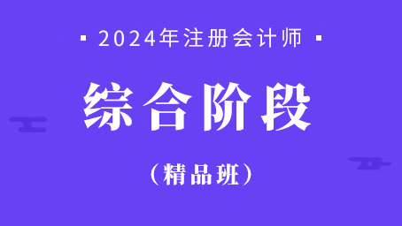 2024年注册会计师综合阶段精品班